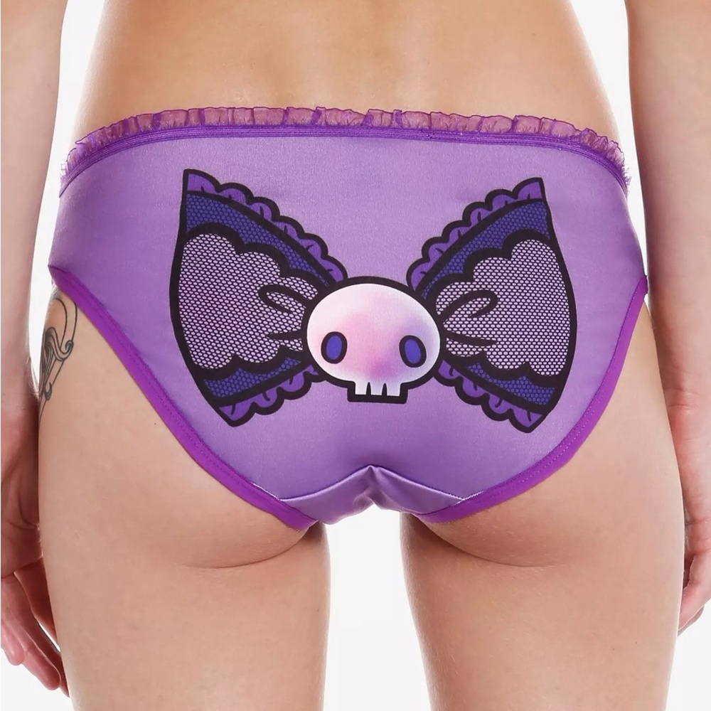 Kuromi Purple Bow Panty Hot Topic Sanrio Hello‎ Kitty